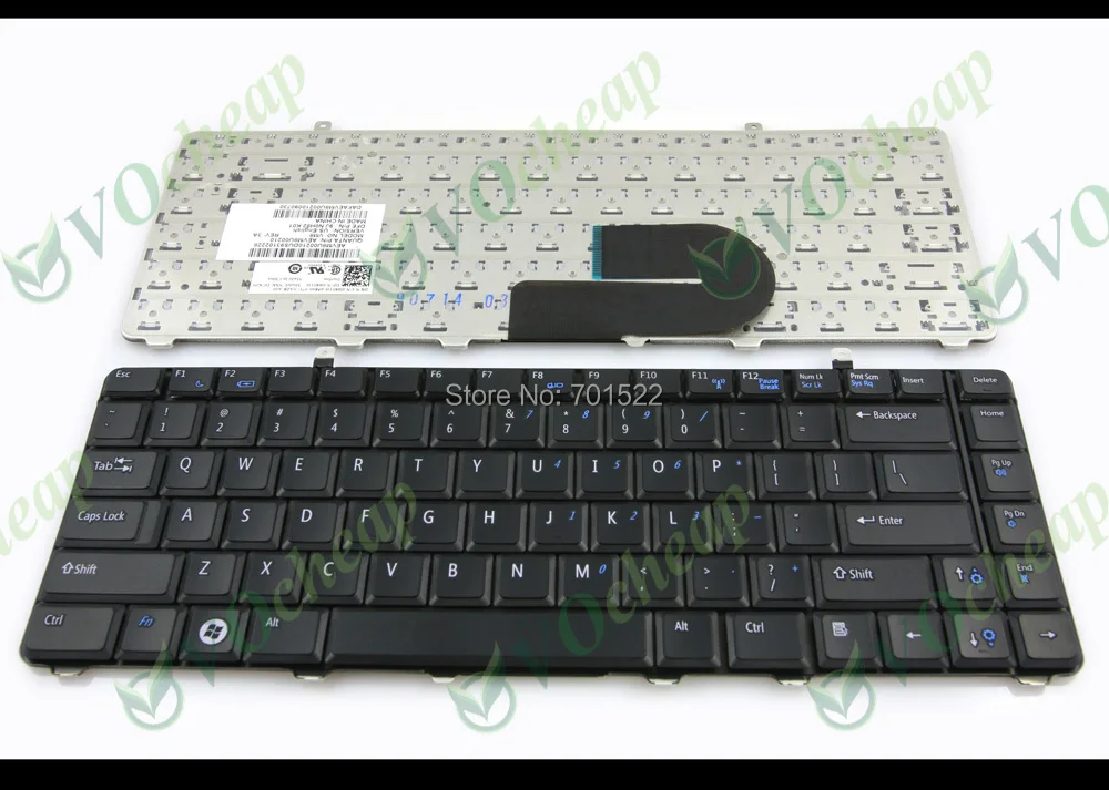 Новая клавиатура для ноутбука Dell Vostro A840 A860 1088 1014 1015 PP37L, черная версия для США
Новая клавиатура для ноутбука Dell Vostro A840 A860 1088 1014 1015 PP37L, черная версия для США