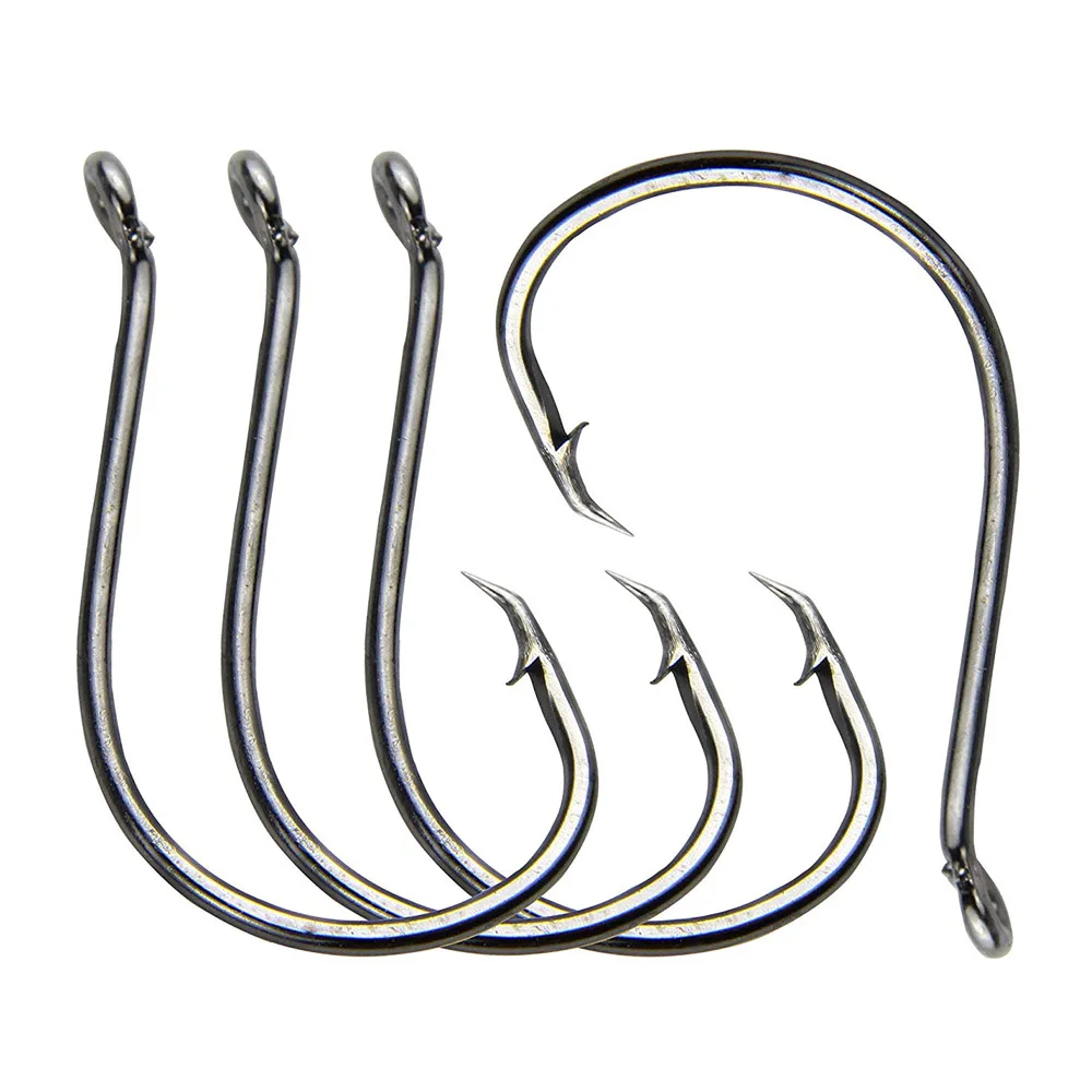 Shaddock Fishing 100pcs 7384 High Carbon Steel Octopus Saltwater Fishing Hooks 2X Strong Black Offset Sport Circle Bait Hooks
Shaddock Fishing 100pcs 7384 High Carbon Steel Octopus Saltwater Fishing Hooks 2X Strong Black Offset Sport Circle Bait Hooks