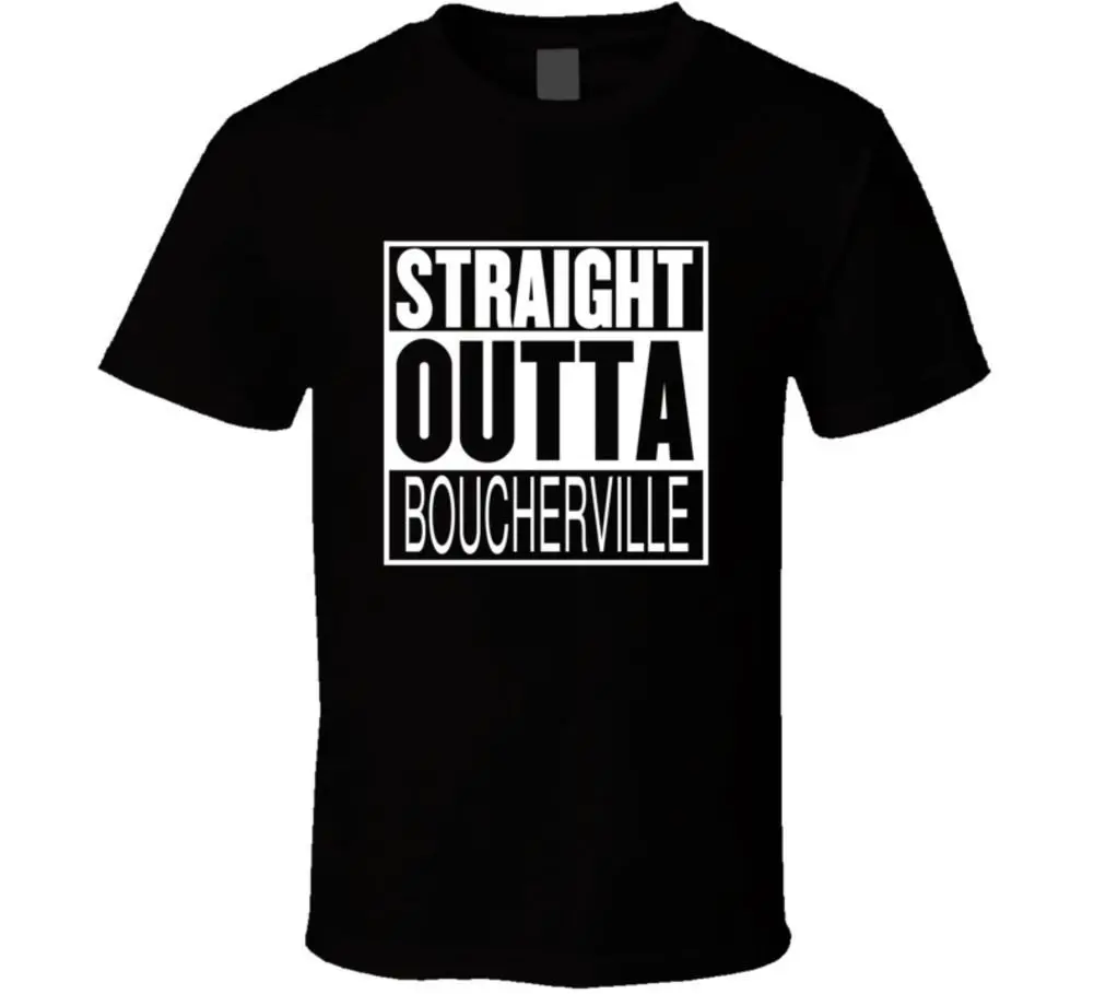 Straight Outta Boucherville Quebec Parody Movie Men's Black Tees Shirt 100% Cotton Short Sleeve Summer T-Shirt
Straight Outta Boucherville Quebec Parody Movie Men's Black Tees Shirt 100% Cotton Short Sleeve Summer T-Shirt