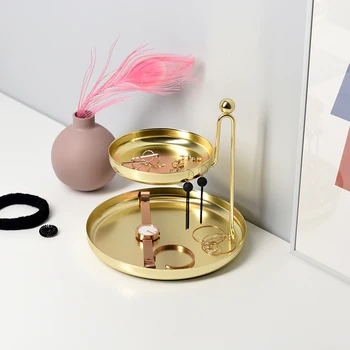 Nordic Wind Two-layer Metal Jewelry Storage Rack Desktop Racks Jewelry Display Stand Fruit Plate Home Decoration
Nordic Wind Two-layer Metal Jewelry Storage Rack Desktop Racks Jewelry Display Stand Fruit Plate Home Decoration