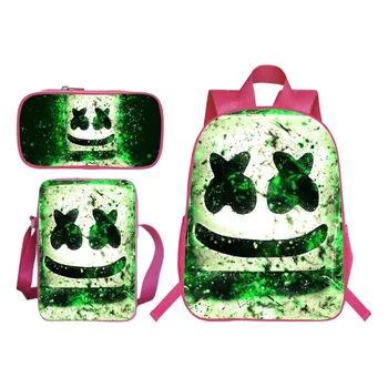 Fashion 3Pcs/Set 3D Printing Pop Star Marshmello Kids Baby School Bags for Children Shoulder Backpacks Girls Bookbag Students
Fashion 3Pcs/Set 3D Printing Pop Star Marshmello Kids Baby School Bags for Children Shoulder Backpacks Girls Bookbag Students