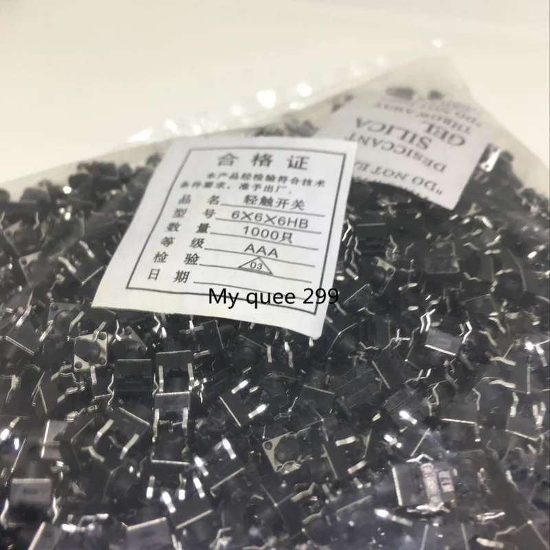 1000PCS 6X6X6 DIP Tactile Tact Mini Push Button Switch Micro Switch Momentary 6*6*6mm
1000PCS 6X6X6 DIP Tactile Tact Mini Push Button Switch Micro Switch Momentary 6*6*6mm