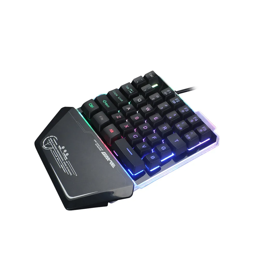 VOBERRY G40 Cable Game Keyboard 35 Key Single Hand Game Keyboard Belt Trustee Ergonomics Design
VOBERRY G40 Cable Game Keyboard 35 Key Single Hand Game Keyboard Belt Trustee Ergonomics Design