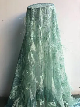 CiCi-53101 Factory price nice feather Nigerian lace fabrics Embroidered Mesh Tulle fabric
CiCi-53101 Factory price nice feather Nigerian lace fabrics Embroidered Mesh Tulle fabric