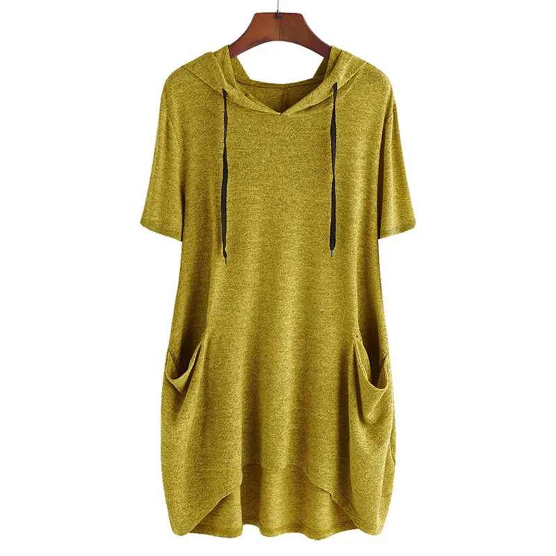 Popular Women Casual Print Cat Ear Hooded Short Sleeves Pocket Hooded IrregularTop Shirt Loose Daily Cloth for Woman
Popular Women Casual Print Cat Ear Hooded Short Sleeves Pocket Hooded IrregularTop Shirt Loose Daily Cloth for Woman