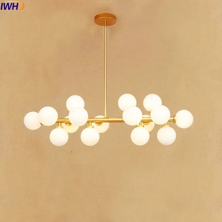IWHD Nordic Modern LED Pendant Lights Fixtures Dinning Living Room 16 Glass Ball Lampen Pendant Lighting Lamparas Colgantes
IWHD Nordic Modern LED Pendant Lights Fixtures Dinning Living Room 16 Glass Ball Lampen Pendant Lighting Lamparas Colgantes