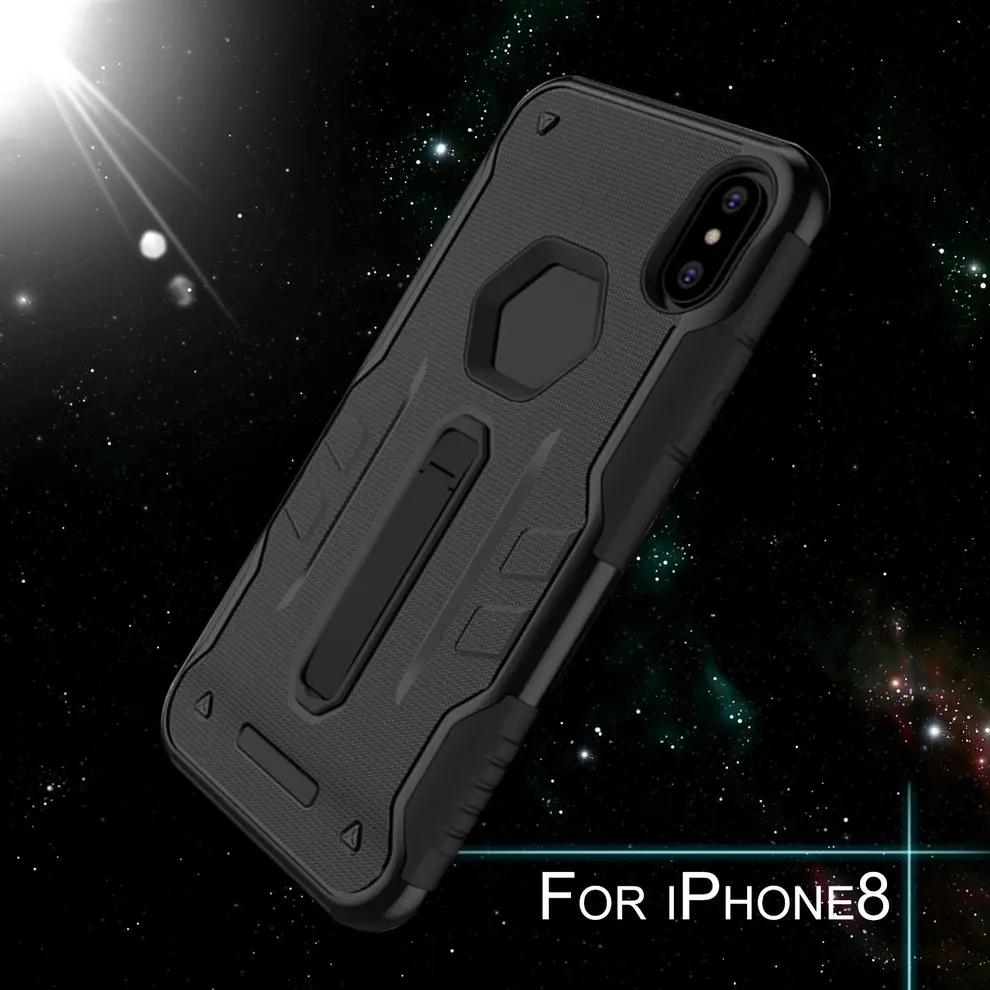 2pcs 2-in-1 Phone Shell Phone Protection With Stand Support Holder For iPhone X 
2pcs 2-in-1 Phone Shell Phone Protection With Stand Support Holder For iPhone X