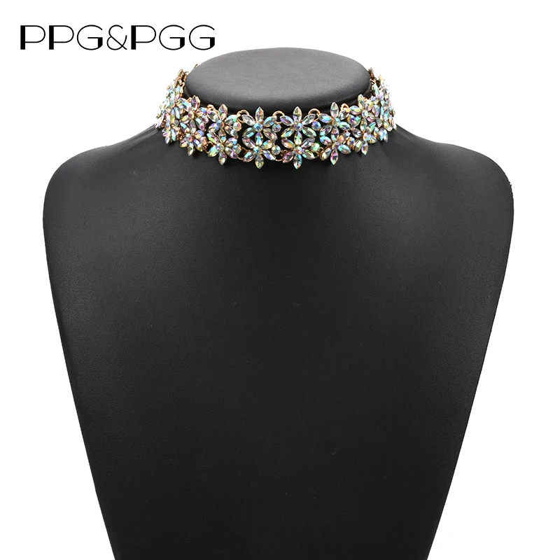 PPG&PGG 2019 fashion crystal flowers collar choker necklace women maxi neck chain Jewelry
PPG&PGG 2019 fashion crystal flowers collar choker necklace women maxi neck chain Jewelry