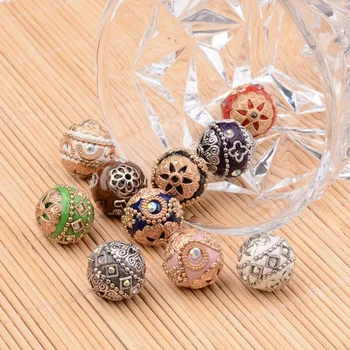 10pcs 20mm Handmade Indonesia Round Beads for DIY jewellery making supplies Mixed Color with Alloy Findings Hole 2mm F80
10pcs 20mm Handmade Indonesia Round Beads for DIY jewellery making supplies Mixed Color with Alloy Findings Hole 2mm F80