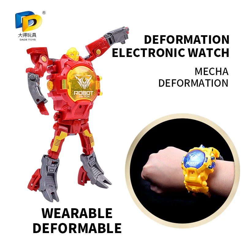 Deformation Robot Body Action Trasformation Wristwatch Toy Kids Robot Electronic Watch Creative Gifts Educational Fold Watch Toy
Deformation Robot Body Action Trasformation Wristwatch Toy Kids Robot Electronic Watch Creative Gifts Educational Fold Watch Toy