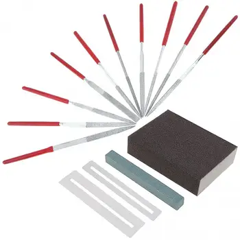 14pcs Professional Diamond Files AccessoriesKit Guitar Nut Saddle Groove Polishing Tool Grinding Stone Frets Instrument DIY Set
14pcs Professional Diamond Files AccessoriesKit Guitar Nut Saddle Groove Polishing Tool Grinding Stone Frets Instrument DIY Set