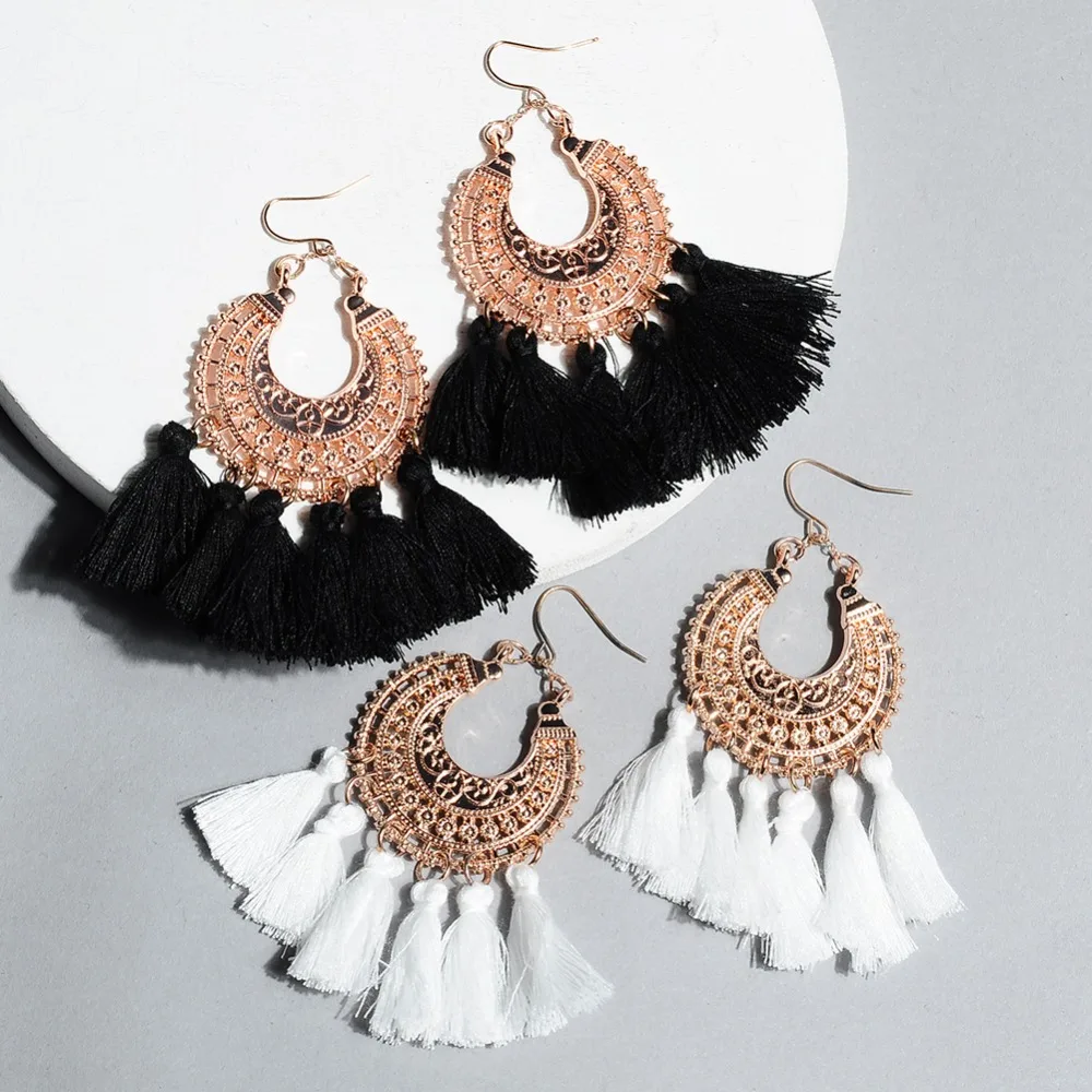 Artilady bohemian tassel earring rose gold drop earrings statement earrings jewelry gift for women drop shipping
Artilady bohemian tassel earring rose gold drop earrings statement earrings jewelry gift for women drop shipping