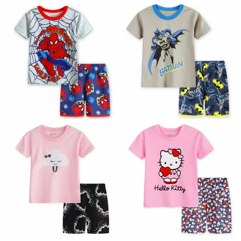 Kids Cartoon spider-man Pajamas Baby Clothing Sets Top+Pants Pyjamas Children Short Sleeve Pijamas Boy Girls Sleepwear Nightwear
Kids Cartoon spider-man Pajamas Baby Clothing Sets Top+Pants Pyjamas Children Short Sleeve Pijamas Boy Girls Sleepwear Nightwear