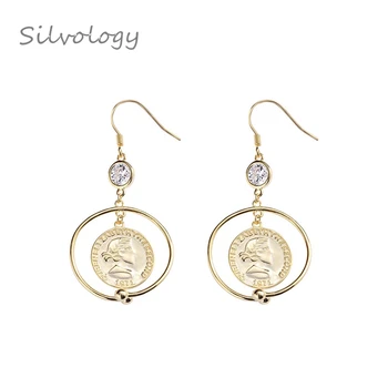 Silvology 925 Sterling Silver Zircon Circle Figure Long Female Drop Earrings Gold 925 Palace Vinatge Coin Earrings Gold Jewelry
Silvology 925 Sterling Silver Zircon Circle Figure Long Female Drop Earrings Gold 925 Palace Vinatge Coin Earrings Gold Jewelry