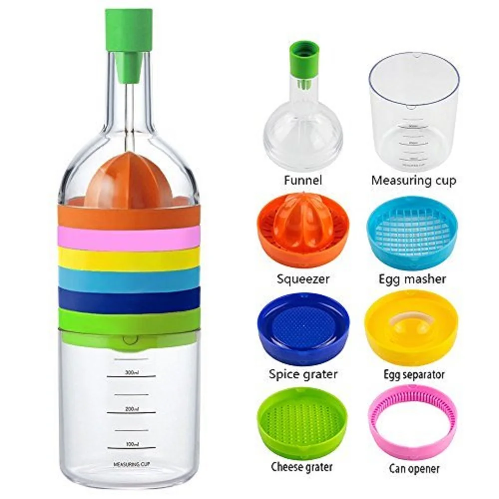 New Multi Functional 8 in 1 Kitchen Tool Set Multipurpose Kitchen Gadget Kitchen Tool Bottle Hot Sale
New Multi Functional 8 in 1 Kitchen Tool Set Multipurpose Kitchen Gadget Kitchen Tool Bottle Hot Sale