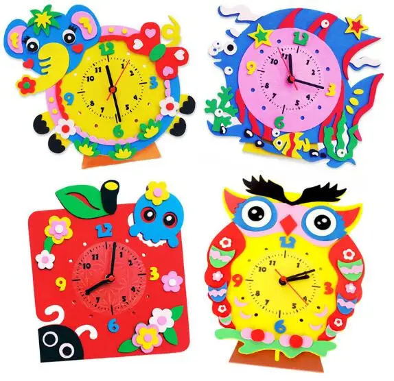 1pcs-Kids-DIY-Kids-Animal-Shape-Learning-Clock-Puzzles-Arts-Crafts-Kits-Baby-Toys (1)