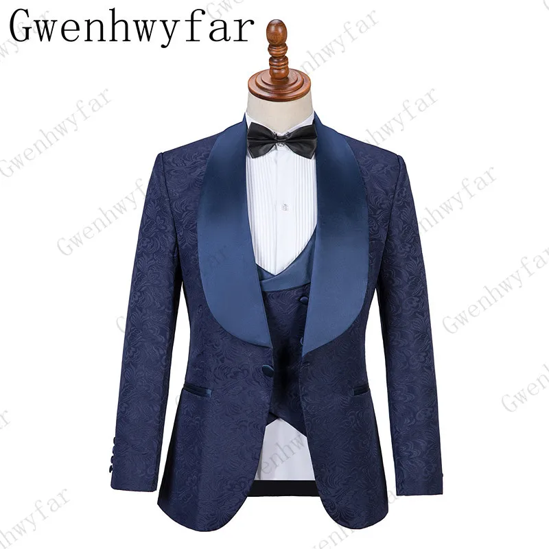 2019 Gwenhwyfar Elegant Navy Blue Suit Different Colors Jacket+Vest Slim Fit Tuxedos Customer Made Large Size 5XL High Quality
2019 Gwenhwyfar Elegant Navy Blue Suit Different Colors Jacket+Vest Slim Fit Tuxedos Customer Made Large Size 5XL High Quality
