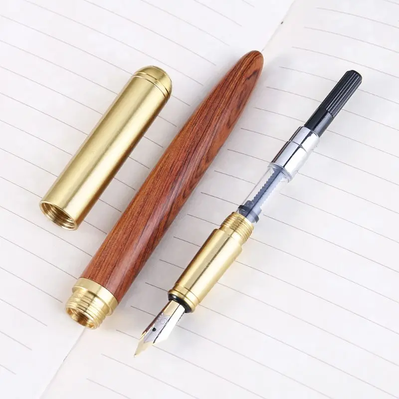 Vintage Luxury Wooden Copper Fountain Signature Pen Fine Nib 0.7mm Writing Tool For Travel Office Business
Vintage Luxury Wooden Copper Fountain Signature Pen Fine Nib 0.7mm Writing Tool For Travel Office Business