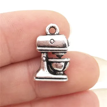 BULK 30pcs Zinc Alloy Antique Silver Plated Kitchen Cooking Baking Mixer Charms Handmade DIY Jewelry Supplier 10*16mm 1.2g
BULK 30pcs Zinc Alloy Antique Silver Plated Kitchen Cooking Baking Mixer Charms Handmade DIY Jewelry Supplier 10*16mm 1.2g