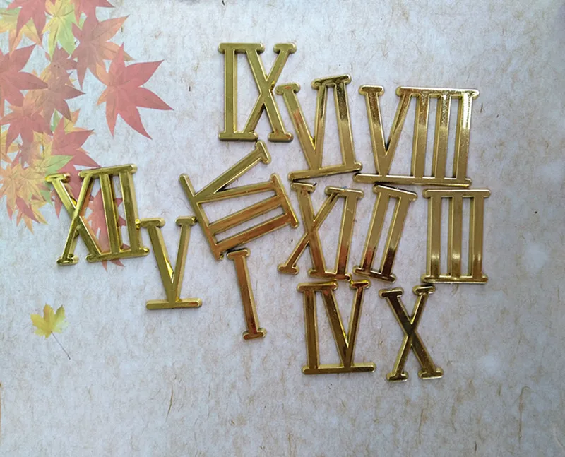 50Sets Wholesale Gold Clock Quartz Roman Numbers for Quarz Clock DIY Accessories
50Sets Wholesale Gold Clock Quartz Roman Numbers for Quarz Clock DIY Accessories