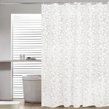 Simple Bath Curtain White Geometric Printed Protection PEVA Shower Curtains Plastic Waterproof Mold Proof Bathroom Products40
Simple Bath Curtain White Geometric Printed Protection PEVA Shower Curtains Plastic Waterproof Mold Proof Bathroom Products40