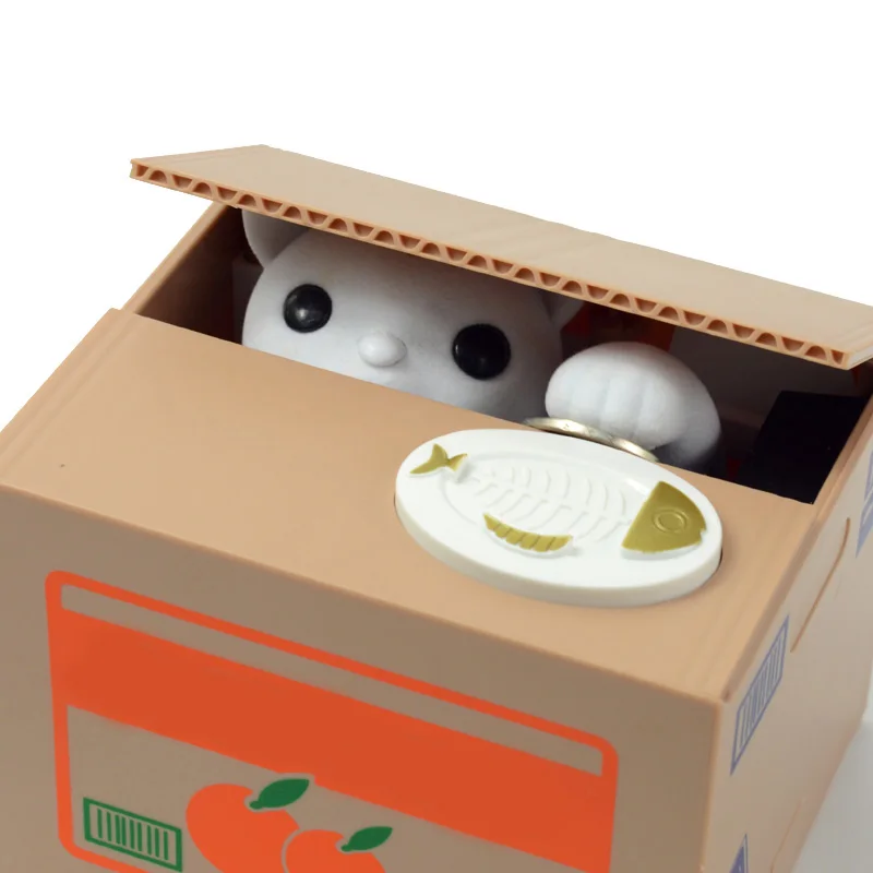 New Creative Design Piggy Bank Electronic Itazura Kitty Cat Steal Money Coin Plastic Safety Box Kids Birthday Gift Home Decor
New Creative Design Piggy Bank Electronic Itazura Kitty Cat Steal Money Coin Plastic Safety Box Kids Birthday Gift Home Decor
