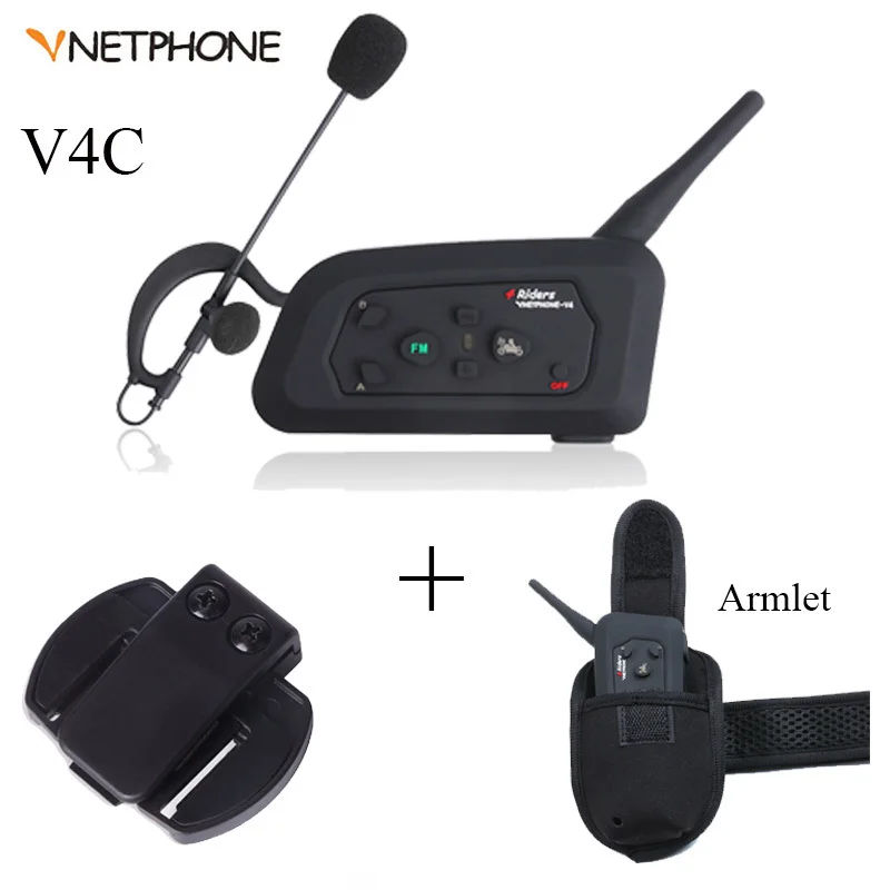 V4C Bluetooth Intercom Full Duplex Two-way Football Coach Earhook Earphone Referee Communication System Intercom For 4 Riders
V4C Bluetooth Intercom Full Duplex Two-way Football Coach Earhook Earphone Referee Communication System Intercom For 4 Riders