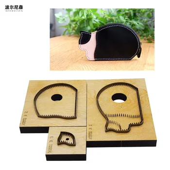 Japanese steel knife cat wallet DIY can be customized leather die-cut laser machine cutting leather craft wallet
Japanese steel knife cat wallet DIY can be customized leather die-cut laser machine cutting leather craft wallet