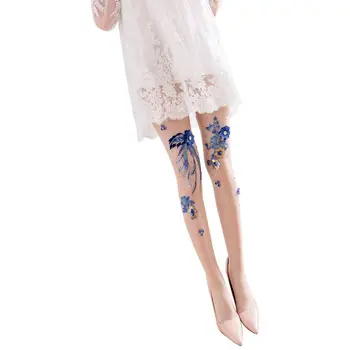 Fashion Women's Sexy Rhinestone sequins Blue Floral Embroidery Fishnet Tights Stockings Chic Pattern Long Pantyhose
Fashion Women's Sexy Rhinestone sequins Blue Floral Embroidery Fishnet Tights Stockings Chic Pattern Long Pantyhose