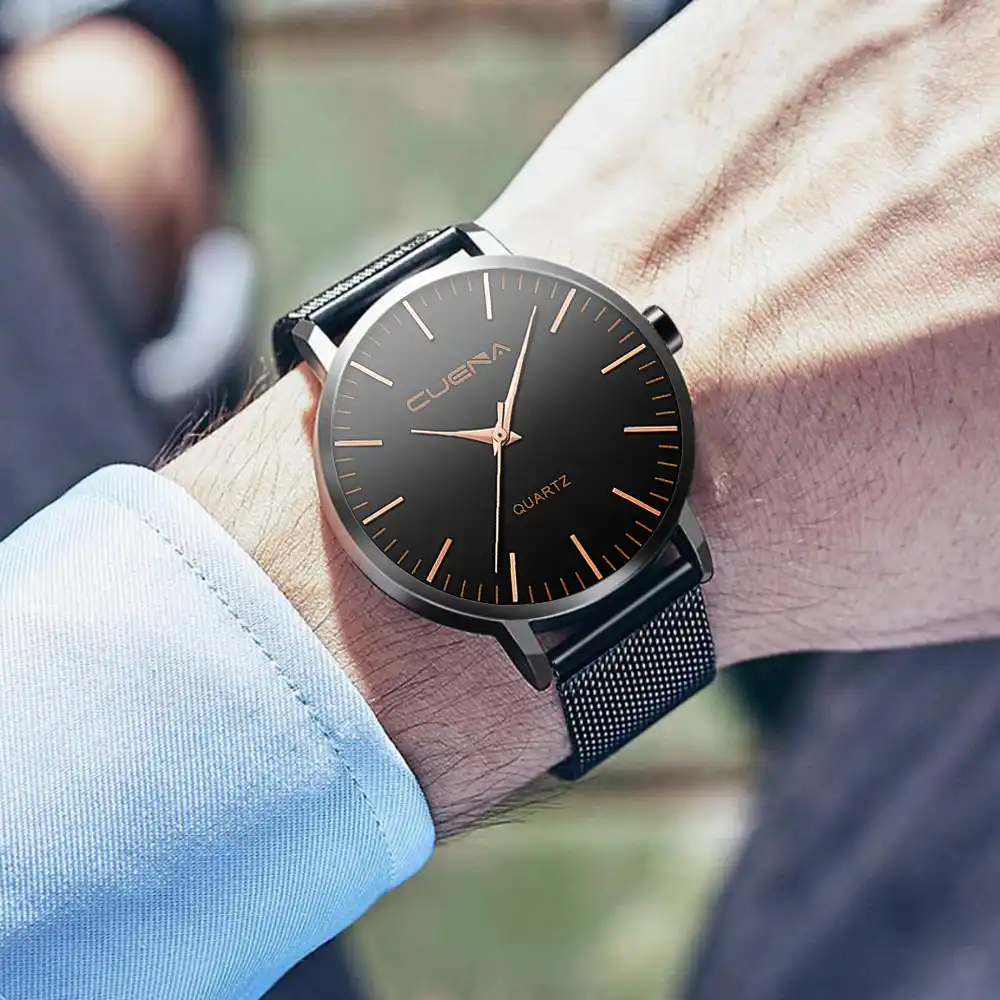 men retro hombre quartz wrist watch fashion casual mens watches