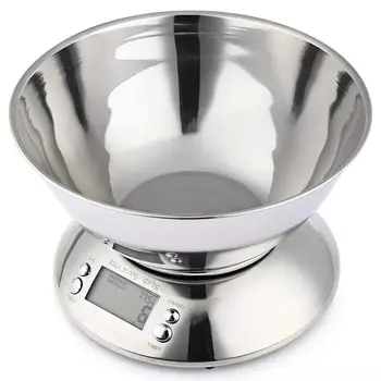 Kitchen Digital Scale With Bowl Added Alarm Timer Function Electronic Weighing Balance Readability New
Kitchen Digital Scale With Bowl Added Alarm Timer Function Electronic Weighing Balance Readability New