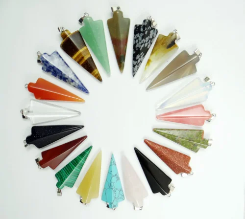 Natural Stone Turquoises lapis Quartz Crystal Tiger Eye Opal charm arrow pendants for diy Jewelry making necklace Accessories
Natural Stone Turquoises lapis Quartz Crystal Tiger Eye Opal charm arrow pendants for diy Jewelry making necklace Accessories