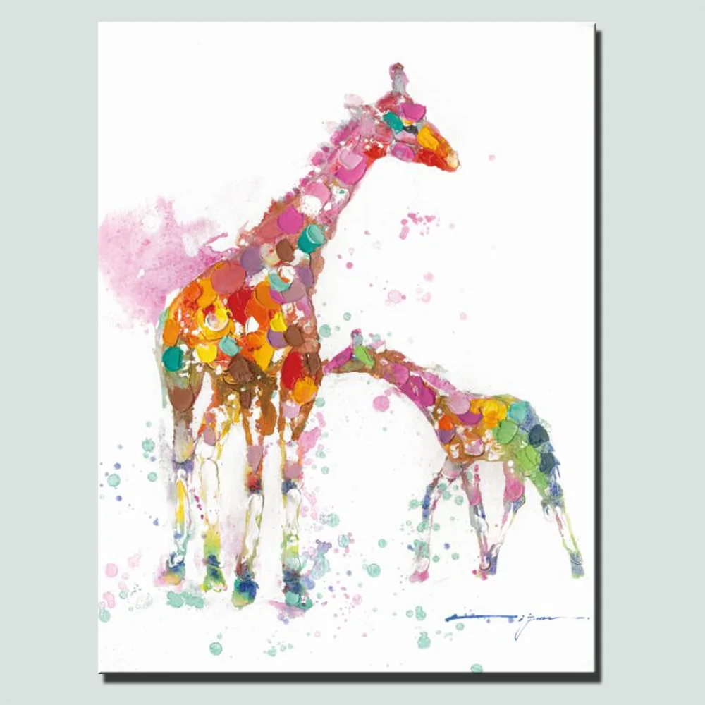 

Abstact Deer Canvas Painting HD Print Large Size Modern Watercolor Animal Wall Paintings Unframed Cuadros Picture For Home Decor