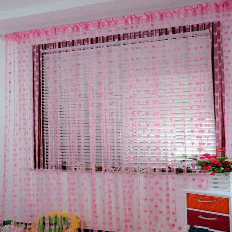 Clearance Sale Romantic Heart Love Sheer Curtains Children Bedroom Living Room Decoration Window Gordijnen Tulle Curtain Cortina
Clearance Sale Romantic Heart Love Sheer Curtains Children Bedroom Living Room Decoration Window Gordijnen Tulle Curtain Cortina