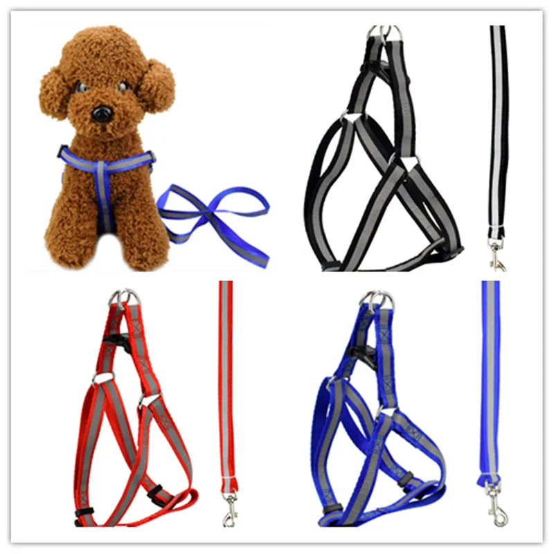 small pet Dog harness leash set Nylon adjustable reflective dogs harness and leashes small dog leashes accessories pet supplier
small pet Dog harness leash set Nylon adjustable reflective dogs harness and leashes small dog leashes accessories pet supplier