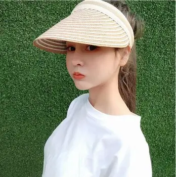 Summer Sun Hats Women Sun Visor Caps Hand Made Straw Summer Cap Casual Sun Shade Hat Empty Top Hat Womens Summer Visor Caps
Summer Sun Hats Women Sun Visor Caps Hand Made Straw Summer Cap Casual Sun Shade Hat Empty Top Hat Womens Summer Visor Caps