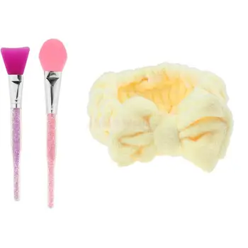 2 Pieces Soft Silicone Facial Neck Mask Mud Mixing Makeup Brushes with Makeup Face Washing Headband Tools
2 Pieces Soft Silicone Facial Neck Mask Mud Mixing Makeup Brushes with Makeup Face Washing Headband Tools