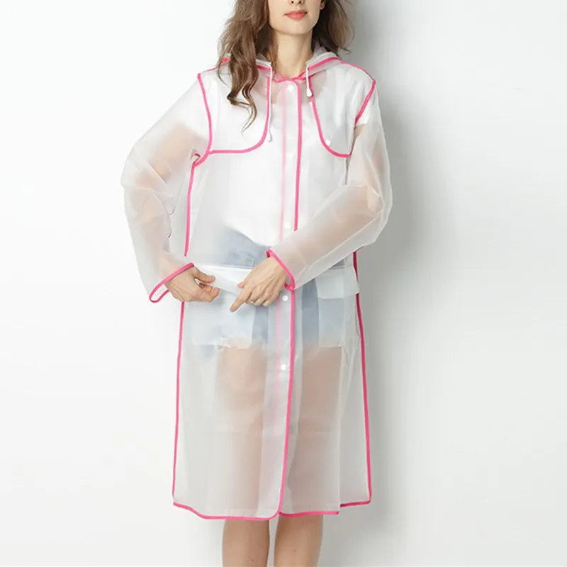 Women Transparent Hooded Coat Long Sleeve Stripe Jacket Casual Long Rain Coat Jacket
Women Transparent Hooded Coat Long Sleeve Stripe Jacket Casual Long Rain Coat Jacket