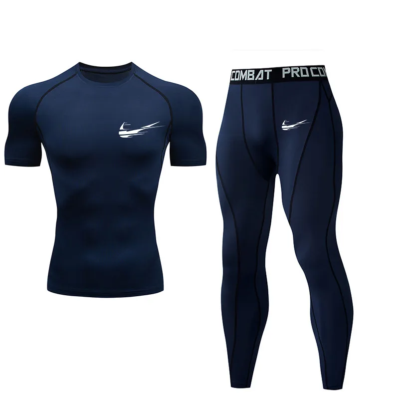 Men's Gym Fitness Suit Compression T-Shirt + Tight Pants Rashguard Jogging Sportswear MMA Training Suit Yoga Suit Set
Men's Gym Fitness Suit Compression T-Shirt + Tight Pants Rashguard Jogging Sportswear MMA Training Suit Yoga Suit Set