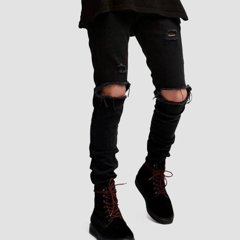 Vintage Black Skinny Fit Biker Jeans Distressing Stretch Denim Jeans Joggers Free Shipping
Vintage Black Skinny Fit Biker Jeans Distressing Stretch Denim Jeans Joggers Free Shipping