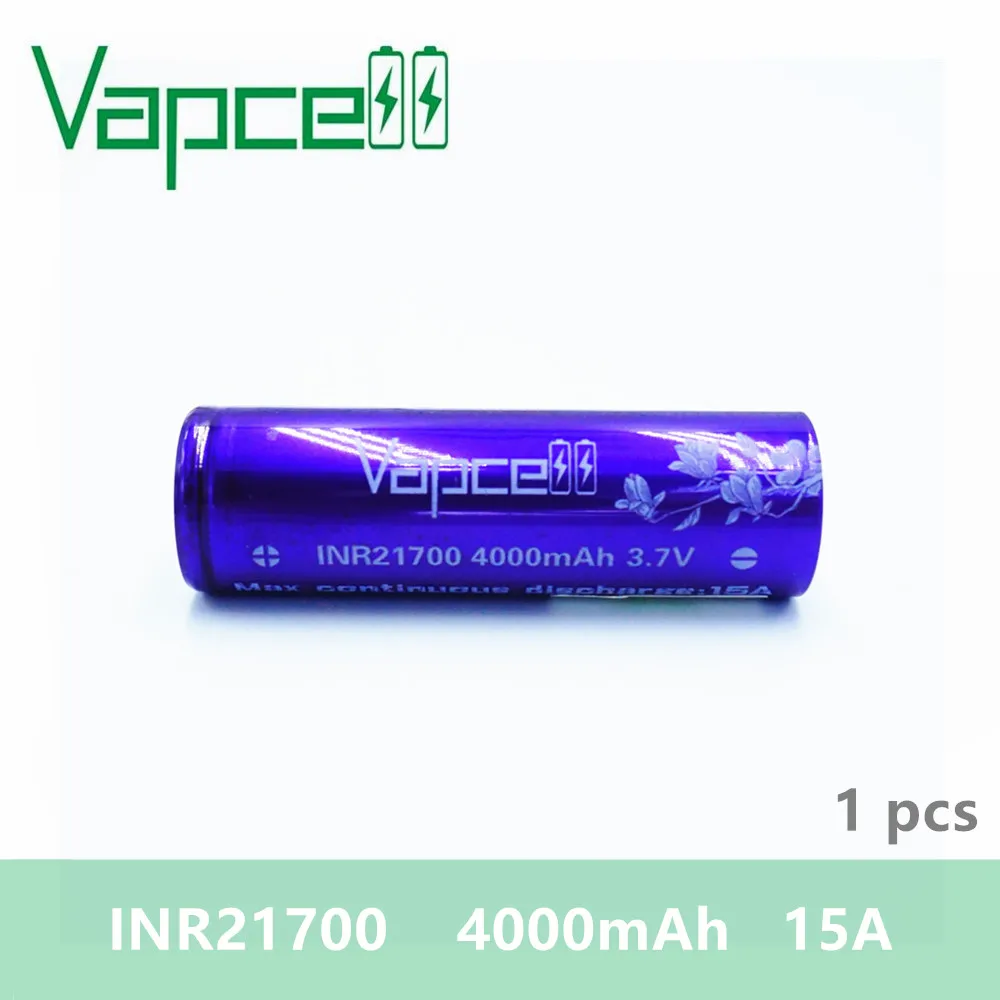 Free shipping 1pcs Vapcell INR 21700 battery 4000mah 21700 15A HIGH POWER electronic smoke E-CIG Li-ion
Free shipping 1pcs Vapcell INR 21700 battery 4000mah 21700 15A HIGH POWER electronic smoke E-CIG Li-ion