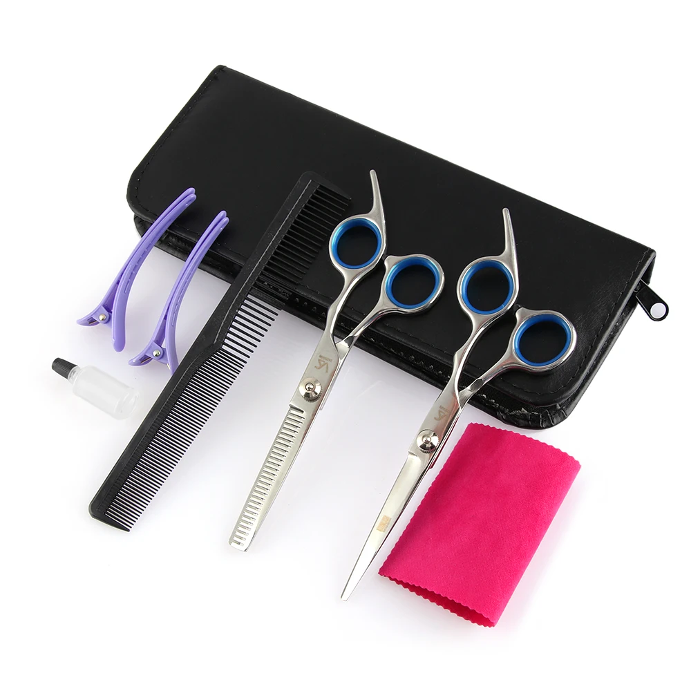 6 Inch Professional Hairdressing Kit Salon Hair Cutting Thinning Scissors Barber Shears Stainless Steel Hairdressing Set
6 Inch Professional Hairdressing Kit Salon Hair Cutting Thinning Scissors Barber Shears Stainless Steel Hairdressing Set