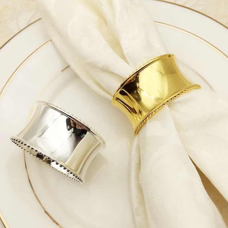 6pcs/lot Simple Style Napkin Ring Holder Gold Silver Christening Bangle Metal Wedding Gift Aros Para Servilletas Party Supplies
6pcs/lot Simple Style Napkin Ring Holder Gold Silver Christening Bangle Metal Wedding Gift Aros Para Servilletas Party Supplies