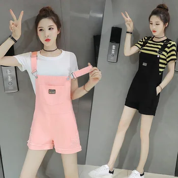 Fashion High-waisted Loose Women Denim Overalls Summer Female Lovely Pocket Jumpsuits Denim Overalls Shorts Pants
Fashion High-waisted Loose Women Denim Overalls Summer Female Lovely Pocket Jumpsuits Denim Overalls Shorts Pants