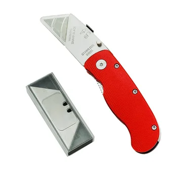 11 Pcs/set Mini Folding Trapezoidal Wallpaper Cutter High Quality Aluminum Alloy Utility Knife with 10 Blades Red Paper Cutter
11 Pcs/set Mini Folding Trapezoidal Wallpaper Cutter High Quality Aluminum Alloy Utility Knife with 10 Blades Red Paper Cutter