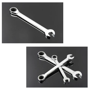 72 Teeth Reversible Combination Stubby Ratchet Wrench 1pc Ratcheting Socket Spanner for Auto Repairing Tools 6mm-19mm
72 Teeth Reversible Combination Stubby Ratchet Wrench 1pc Ratcheting Socket Spanner for Auto Repairing Tools 6mm-19mm