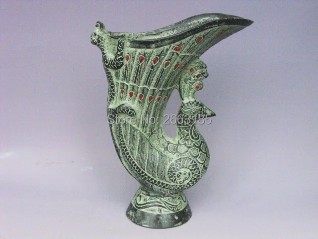 Chinese Antique Bronze Imitation Lucky Phoenix Bird Cup Carven Tiger Jue Mascot Living Room Home Decoration Craft
Chinese Antique Bronze Imitation Lucky Phoenix Bird Cup Carven Tiger Jue Mascot Living Room Home Decoration Craft