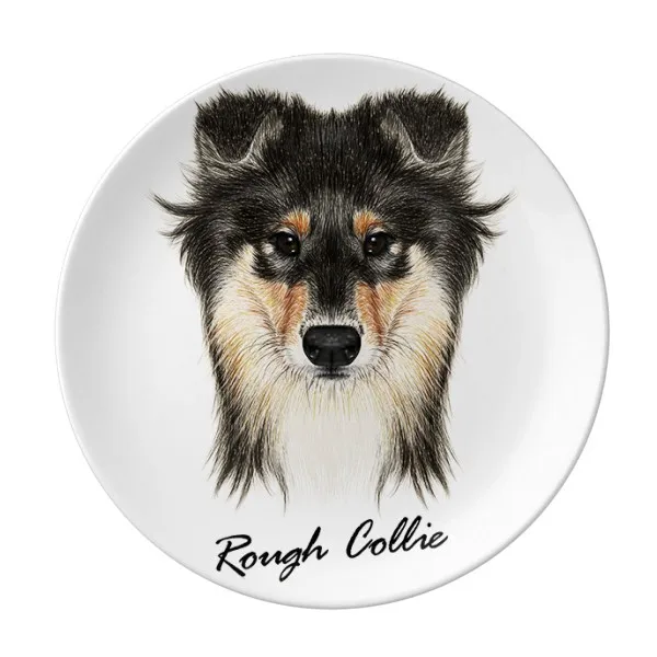 Long-haired Rough Collie Pet Animal Dessert Plate Decorative Porcelain 8 inch Dinner Home
Long-haired Rough Collie Pet Animal Dessert Plate Decorative Porcelain 8 inch Dinner Home