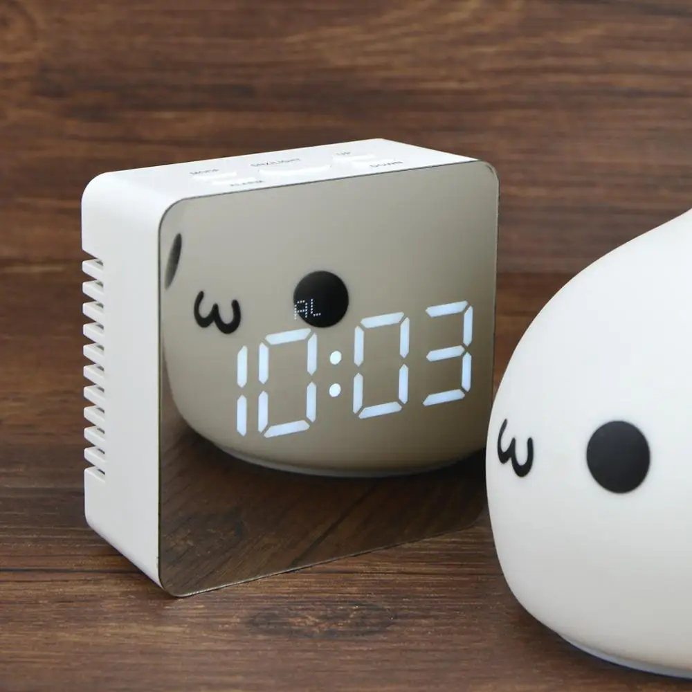 USB LED table clock light Electronic Alarm Clock Mirror display show Digital table Clock lamp for bedroom bedside home lighting
USB LED table clock light Electronic Alarm Clock Mirror display show Digital table Clock lamp for bedroom bedside home lighting