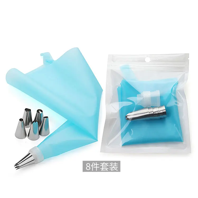 8 PCS/Set Silicone Cream Pastry Bag + 6 Stainless Steel Nozzle Set DIY Cake Decorating Tips Set bakery tools Bakeware Pastry
8 PCS/Set Silicone Cream Pastry Bag + 6 Stainless Steel Nozzle Set DIY Cake Decorating Tips Set bakery tools Bakeware Pastry